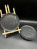 RAW Matte Black Speckled Stoneware Dinnerware Set of 20