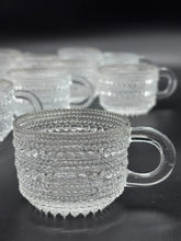 Vintage Iittala Kastehelmi Clear Glass Cups With Handles set of 12