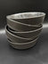 RAW Matte Black Speckled Stoneware Dinnerware Set of 20