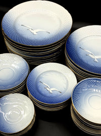 Royal Copenhagen Bing & Grondahl Seagull Gold 51pc Porcelain Set